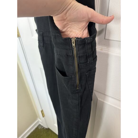 Pacsun Black Denim Overalls Women’s Size 25 Workwear Minimalist Festival Boho - Picture 5 of 7
